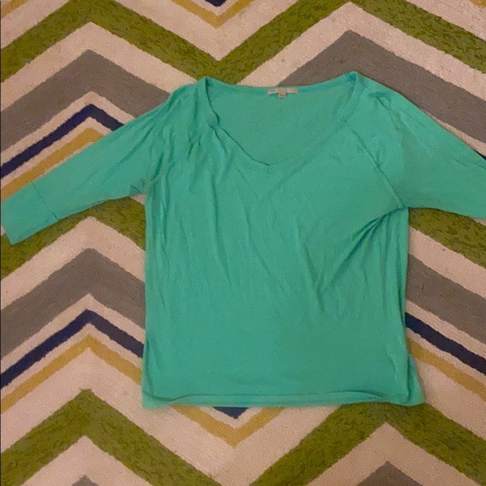 Green 3/4 sleeve t shirt from GAP